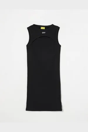 OFF-WHITE Abito cut-out in cotone