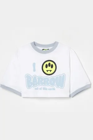 BARROW T-shirt crop con logo