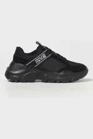 VERSACE Sneakers in mesh e camoscio