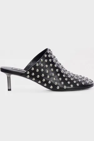 Jil Sander Mules con borchie in pelle