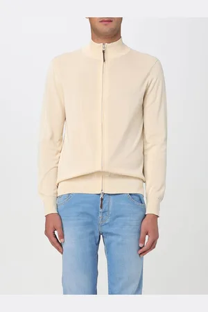 BALLANTYNE Cardigan a collo alto in cotone