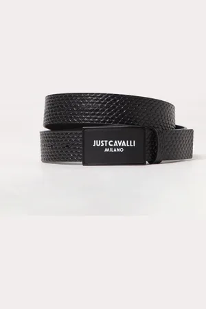 Roberto Cavalli Cintura in pelle stampa pitone