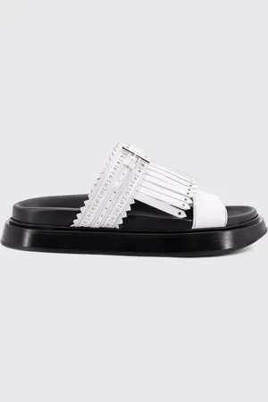 Alexander McQueen Sandalo in pelle spazzolata