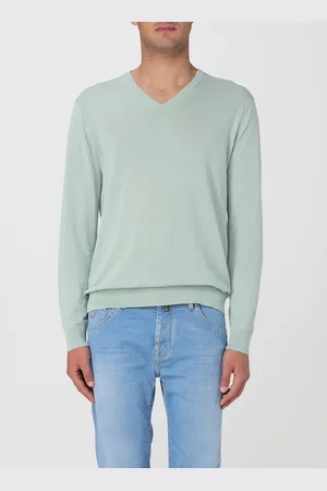 BALLANTYNE Maglia a v basic in cotone