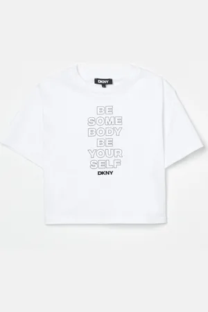DKNY T-shirt in cotone con slogan