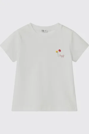 Il gufo T-shirt in cotone con logo