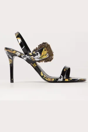 VERSACE Sandalo Emily Baroque in vernice stampata