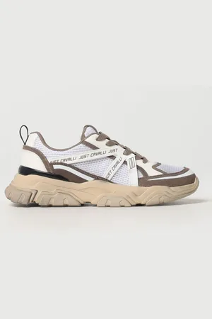 Roberto Cavalli Sneakers in mesh e pelle