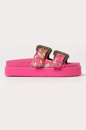 VERSACE Sandalo Baroque in pelle sintetica stampata