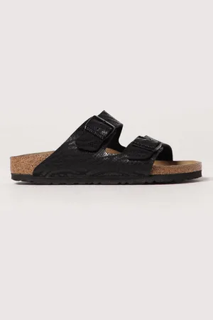 Birkenstock Sandalo Arizona in Birko-Flor con stampa zebrata