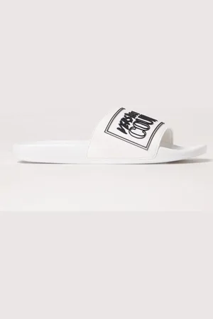 VERSACE Sandali slides con logo