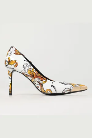 VERSACE Décolleté Baroque in vernice stampata