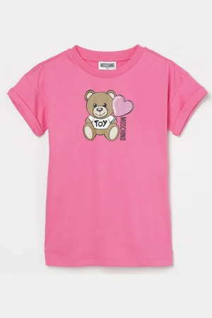 Moschino Abito a t-shirt in cotone con stampa Teddy Bear