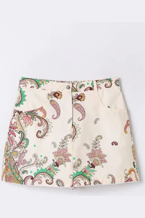 Etro Pantaloncino in cotone con stampa Paisley