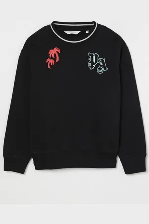 Palm Angels Felpa a girocollo con stampa logo
