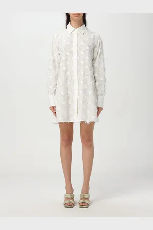 Msgm Abito chemisier in misto cotone
