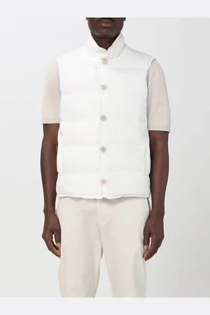 ELEVENTY Gilet imbottito in lino