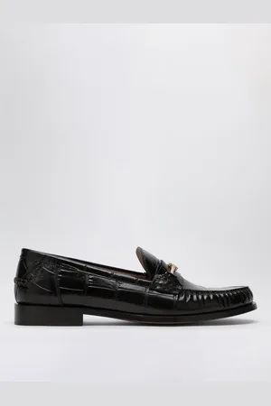 Salvatore Ferragamo Mocassino in pelle stampa cocco