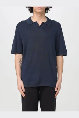 Calvin Klein Polo in maglia di misto lino