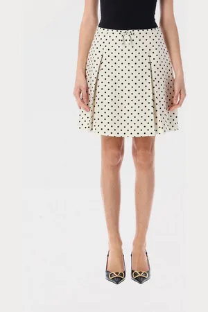 VALENTINO Gonna in viscosa a pois
