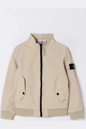 Stone Island Giacca con zip in misto cotone