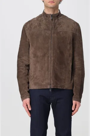 Emporio Armani Giubbotto in pelle scamosciata