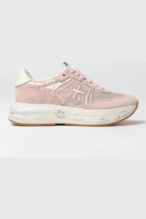 Premiata Sneakers Cassie in camoscio e nylon con paillettes