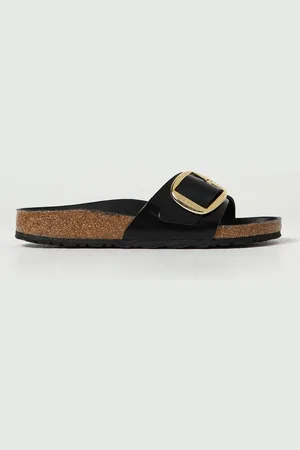Birkenstock Sandalo Madrid Big Buckle in pelle spazzolata