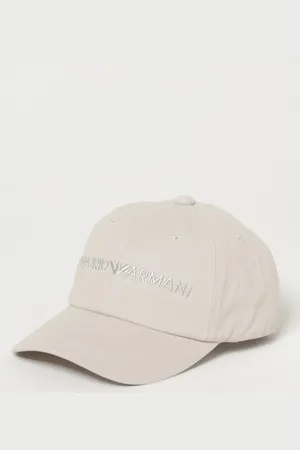 Emporio Armani Cappello in cotone con logo ricamato