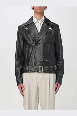 Golden Goose Giubbotto in pelle effetto used