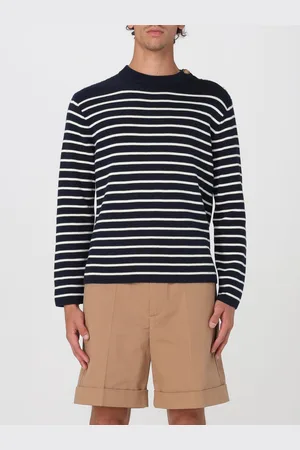VALENTINO Maglia a girocollo in cotone a righe