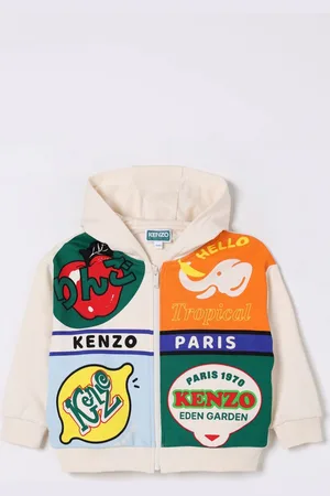 Kenzo Felpa con cappuccio stampata