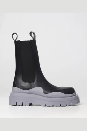 Bottega Veneta Stivaletto Tire in pelle e tessuto