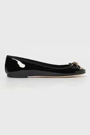VERSACE Ballerina Opera Bow in vernice con fiocco