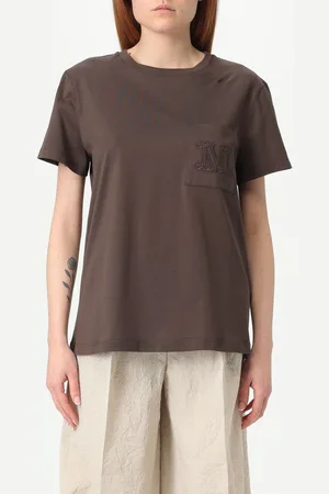 Max Mara T-shirt basic in cotone