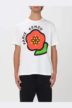 Kenzo T-shirt in cotone con stampa fiore