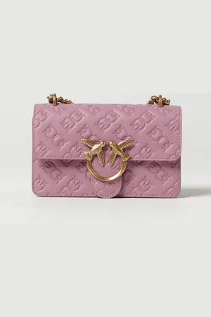 Pinko Borsa Love Bag Mini in nappa con logo goffrato