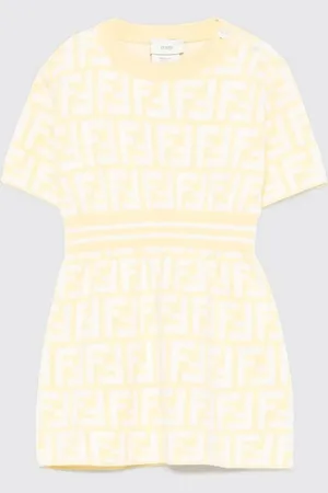 Fendi Abito in maglia di cotone FF