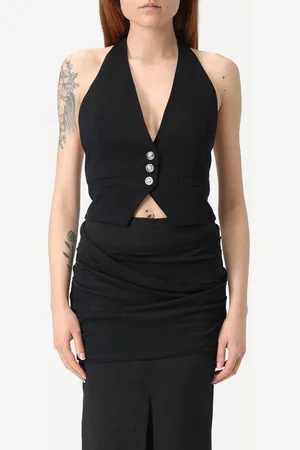 Pinko Gilet sartoriale in cady