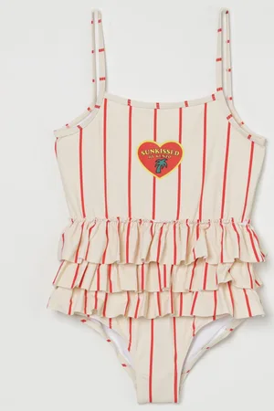 Kenzo Costume da bagno a righe con cuore
