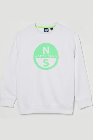 North Sails Felpa a girocollo con maxi logo