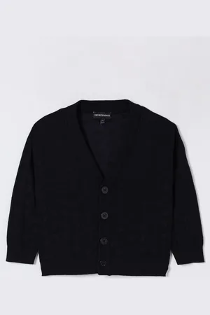 Emporio Armani Cardigan a v in misto cotone