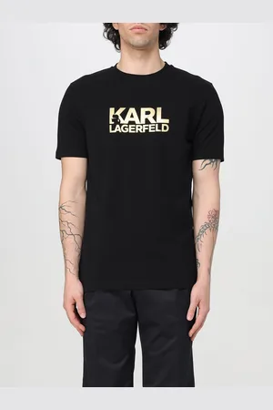 Karl Lagerfeld T-shirt in cotone con stampa logo