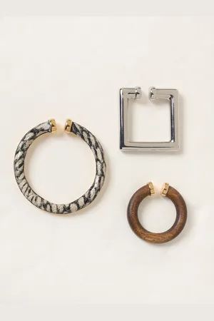 Jacquemus Set 3 orecchini in ottone