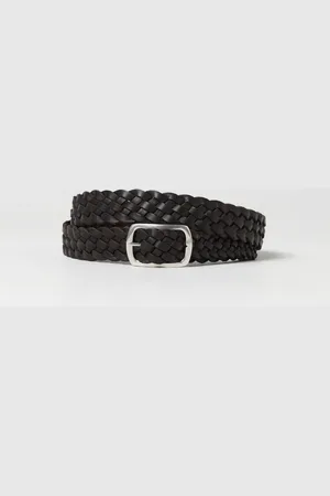 Orciani Cintura in pelle intrecciata