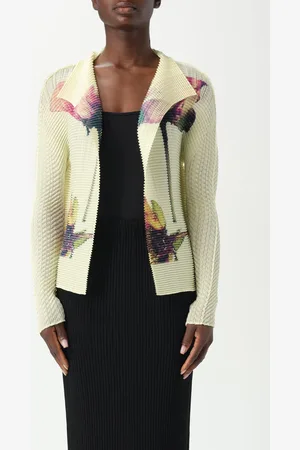 Issey Miyake Cardigan in poliestere plissettato