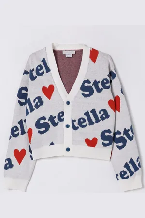 Stella McCartney Cardigan logato in cotone