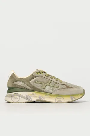 Premiata Sneakers Moerun in camoscio e mesh