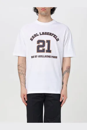Karl Lagerfeld T-shirt stampata in cotone