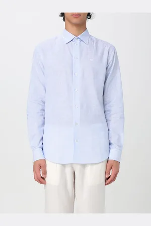 Emporio Armani Camicia in cotone e lino